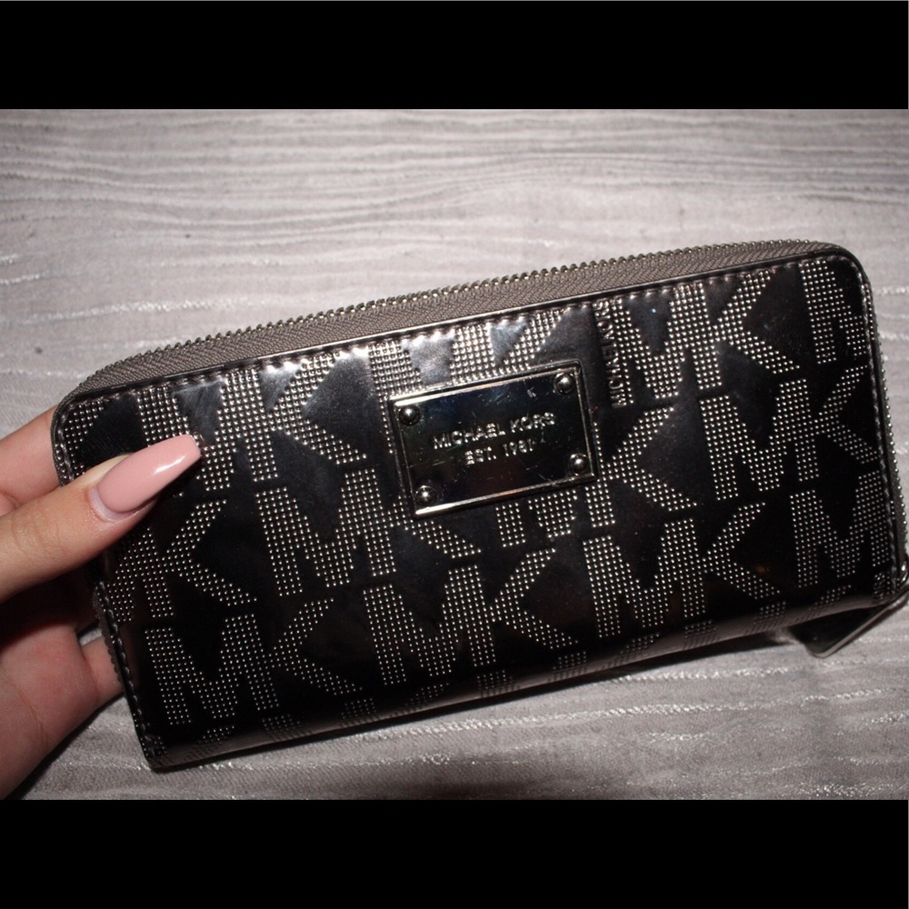 Michael Kors dark gray wallet!